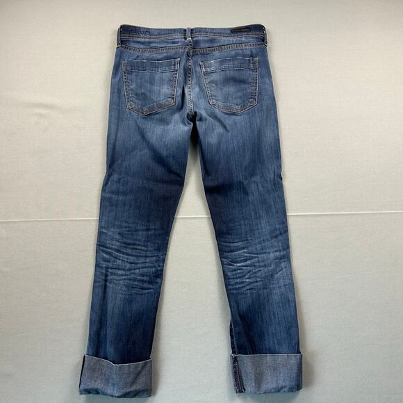 Citizens of Humanity Jeans Dani Cropped Straight Leg Rolled Cuff Mid Rise 26 - Picture 3 of 9